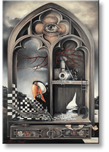 Load image into Gallery viewer, Acrylic painting by Florencia Degraf featuring unique surreal paintings with vibrant colors and imaginative themes