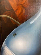 Load image into Gallery viewer, Surrealist painting The Fly by Florencia Degraf featuring a fly on a smooth surface
