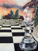 Load image into Gallery viewer, The Bishop Gallery painting by Florencia Degraf featuring imaginative landscape paintings with vibrant colors and detailed textures
