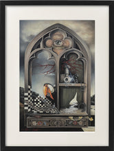 Load image into Gallery viewer, Unique surreal paintings by Florencia Degraf featuring a vivid abstract scene with intricate details
