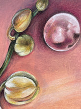 Load image into Gallery viewer, Surreal orchid gallery painting by Florencia Degraf featuring vibrant colors and delicate floral details
